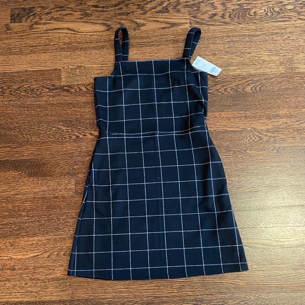 NEW WITH TAGS!! Abercrombie Kids Black Plaid Dress Size 11-12